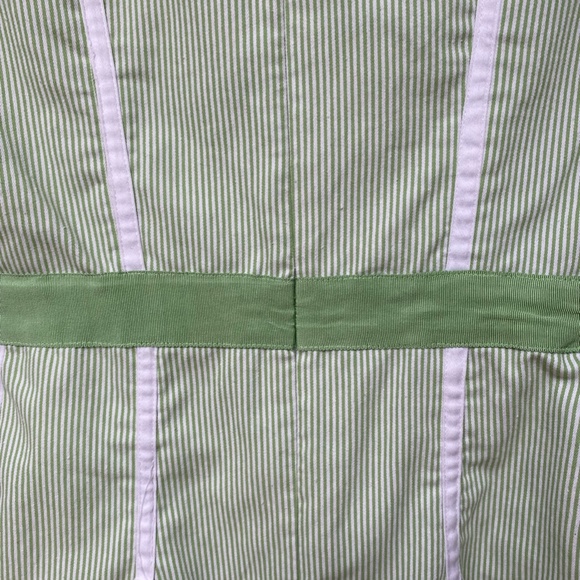 Sporty Green and White Stripe Dress - Picture 8 of 8